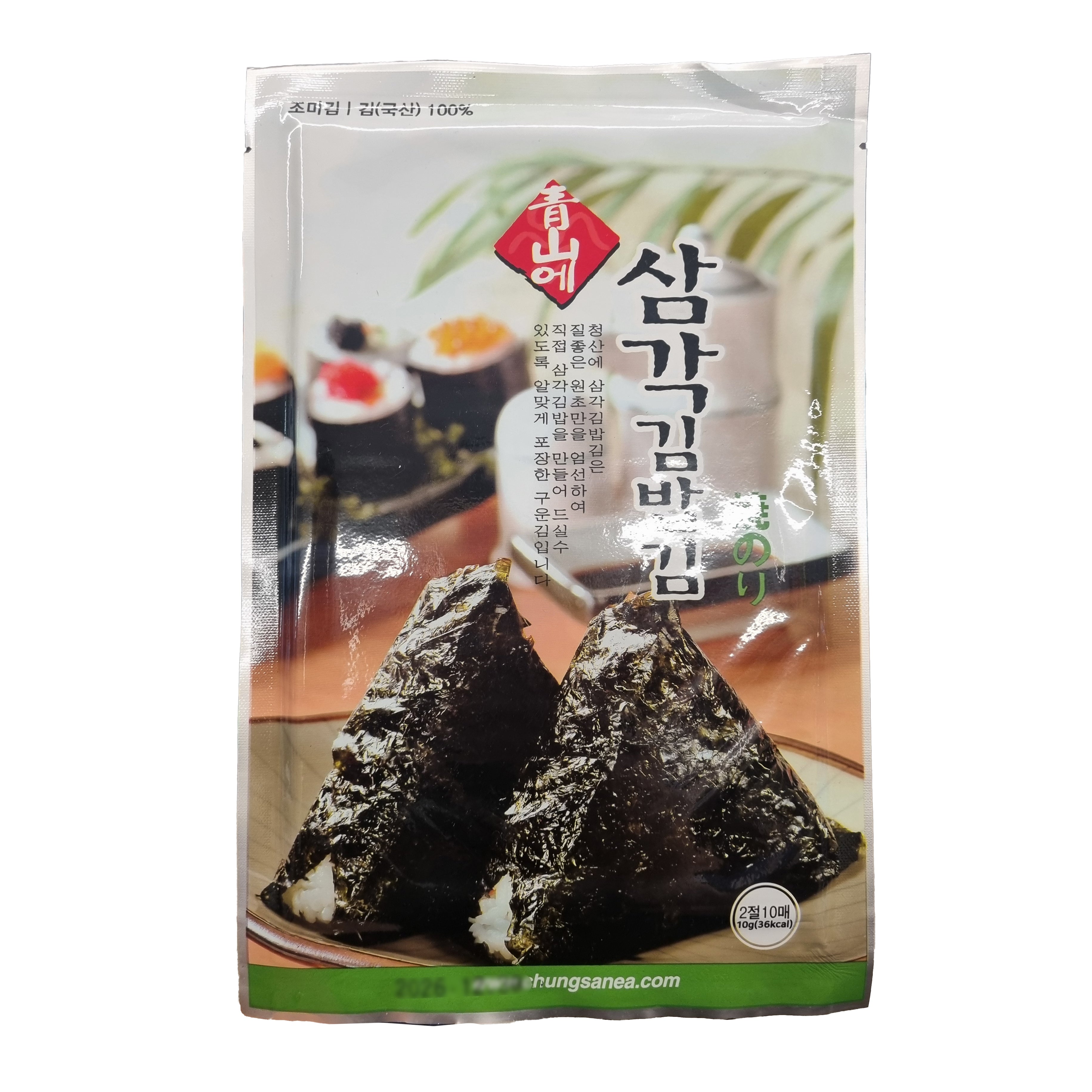 CHUNGSANEA Dried laver Tri 삼각김밥김 10P